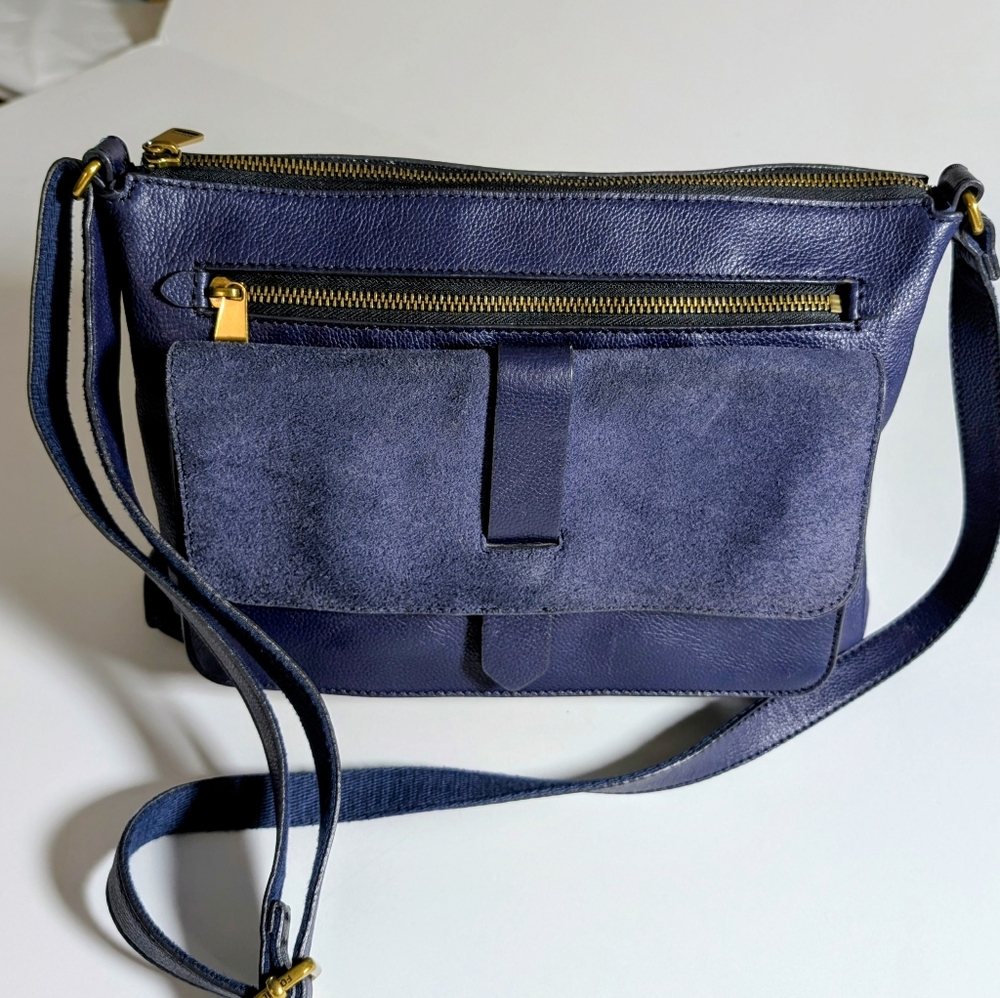 Fossil Kinley Blue Crossbody Bag